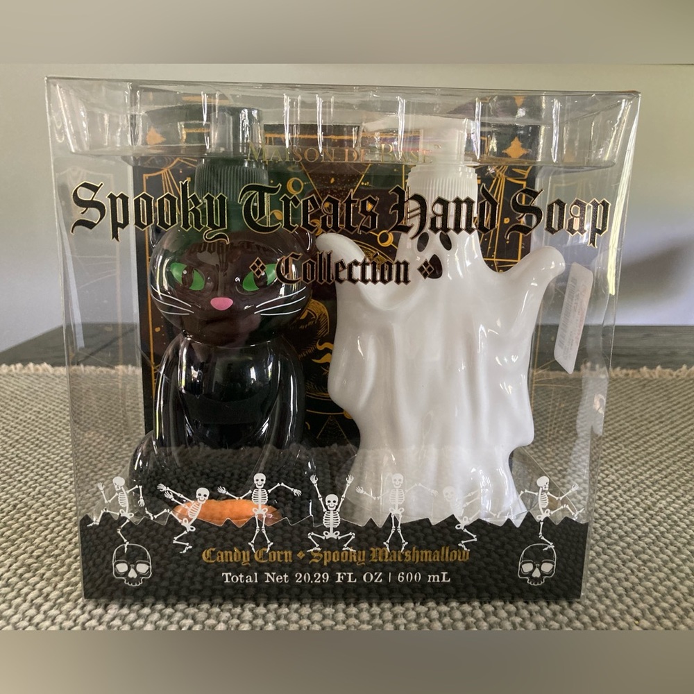 Spooky Treats Hand Soap Collection. 2 bottles of the Cat and Ghost - Picture 2 of 6